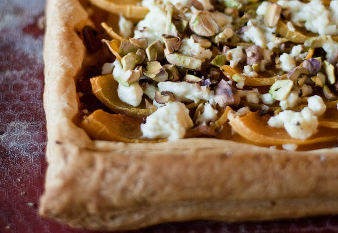 Butternut squash and feta&nbsp;tart