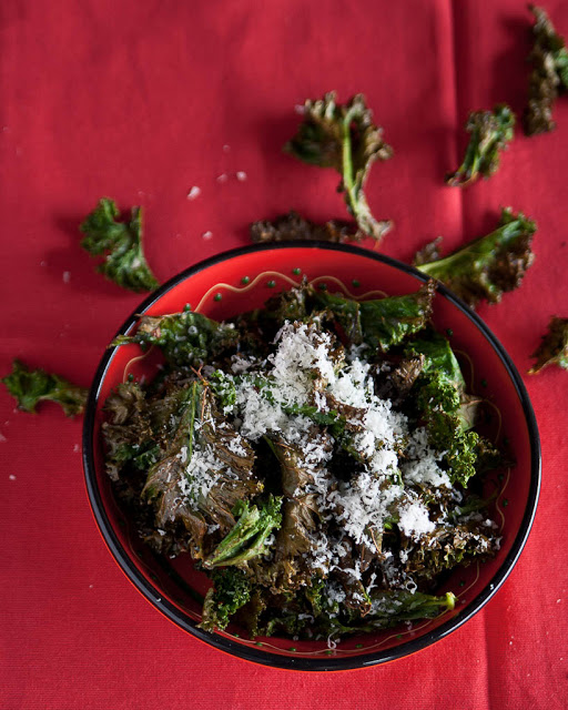 Healthy kale crisps
