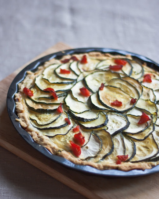 Courgette, chilli and goat’s cheese&nbsp;tart