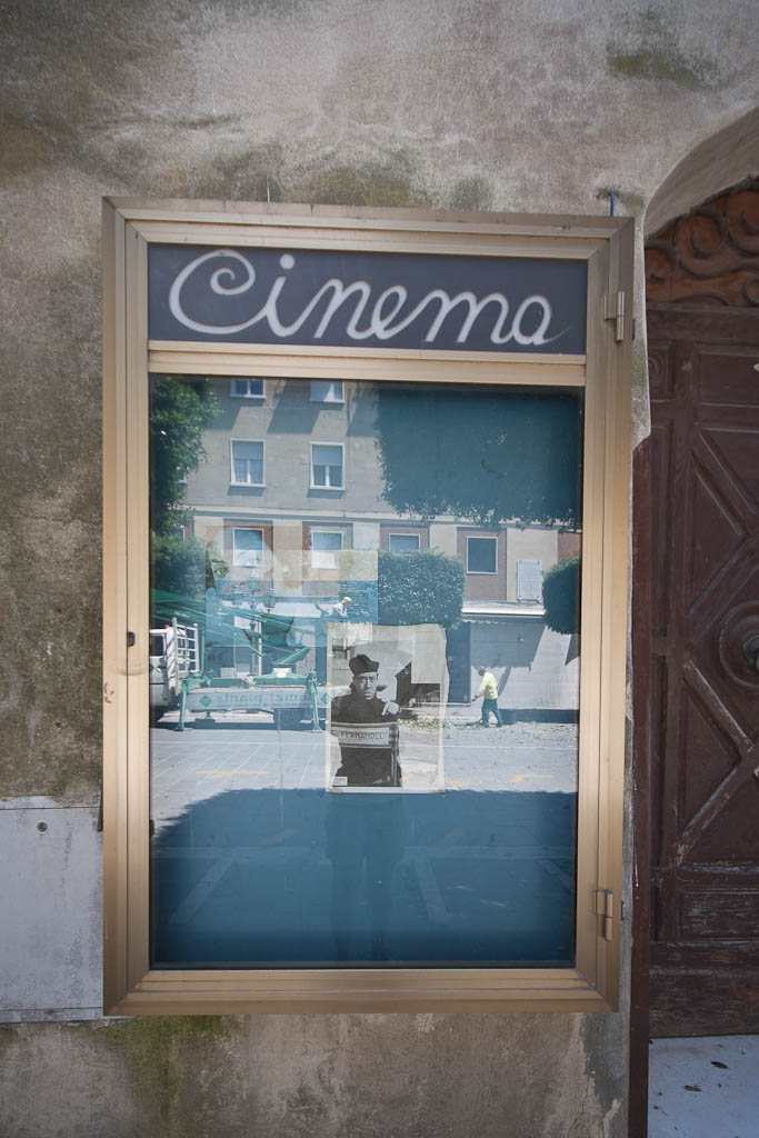 Italian cinema sign