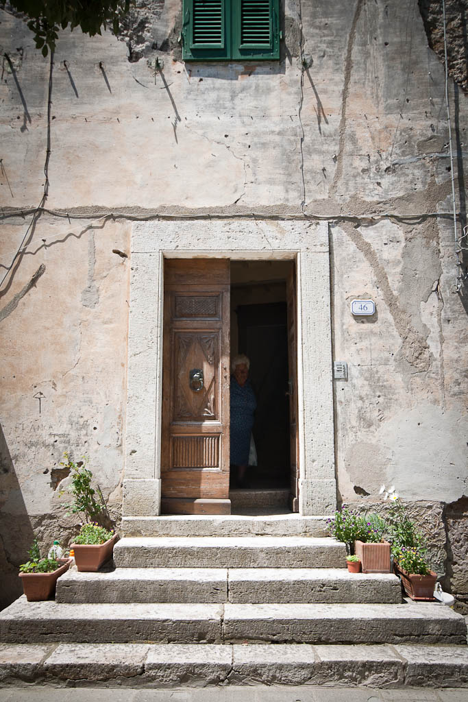 Open door in tuscany