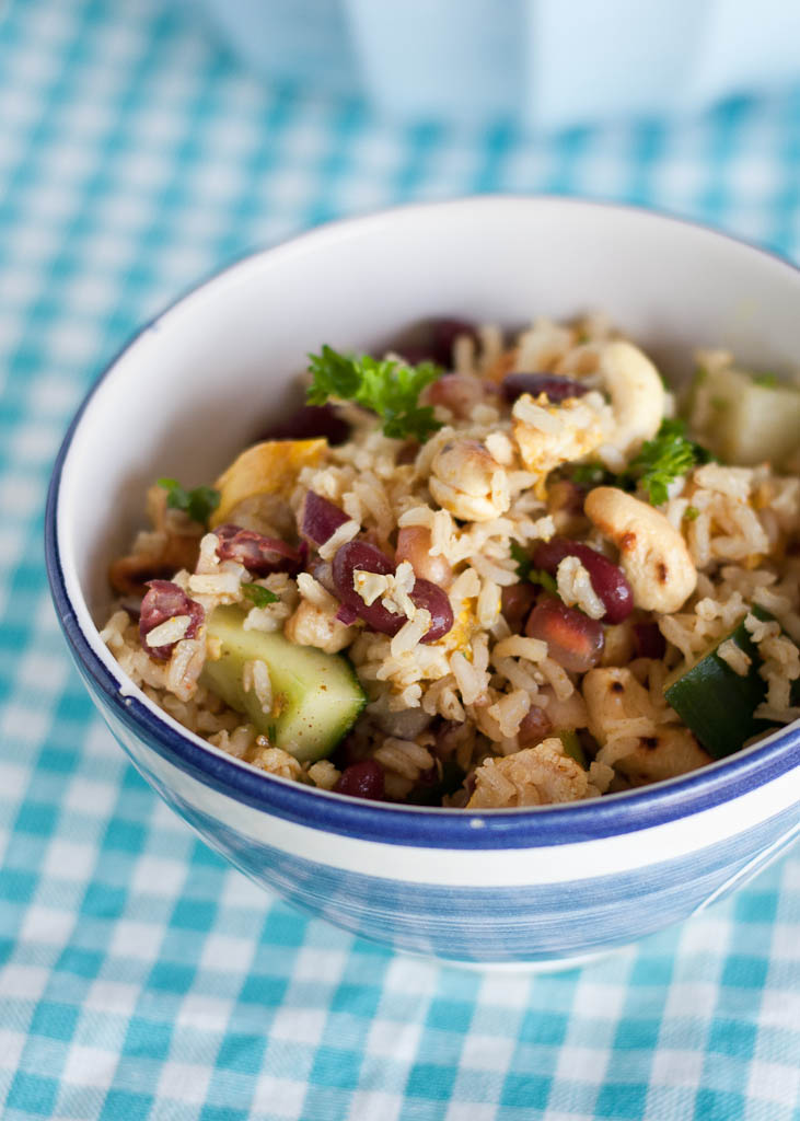Indian rice salad with&nbsp;chicken