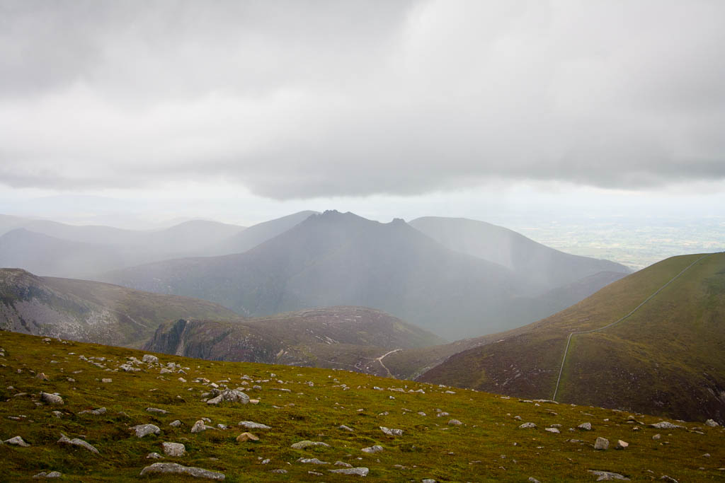 Slieve Donard - rain, cloud and mountains
