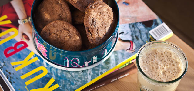 Chocolate walnut cranberry&nbsp;cookies