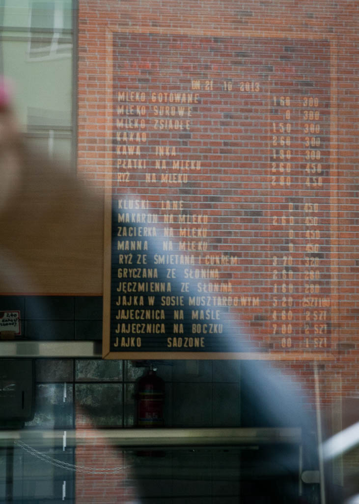 Szczecin Milk Bar Menu