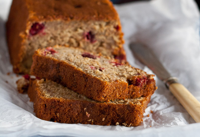 Banana cranberry bread