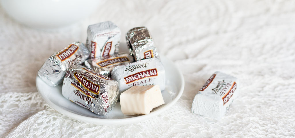 Polish sweets - Michałki białe