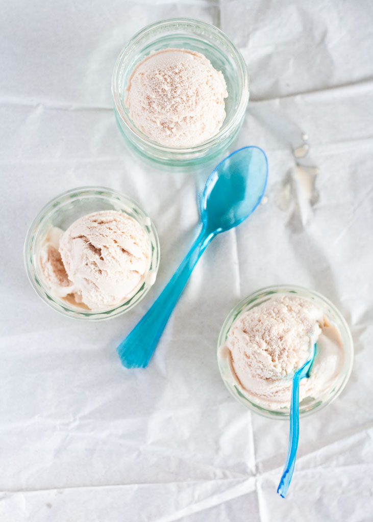 rhubarb and orange ice cream