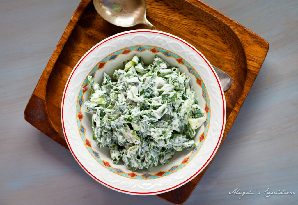 Green onion salad