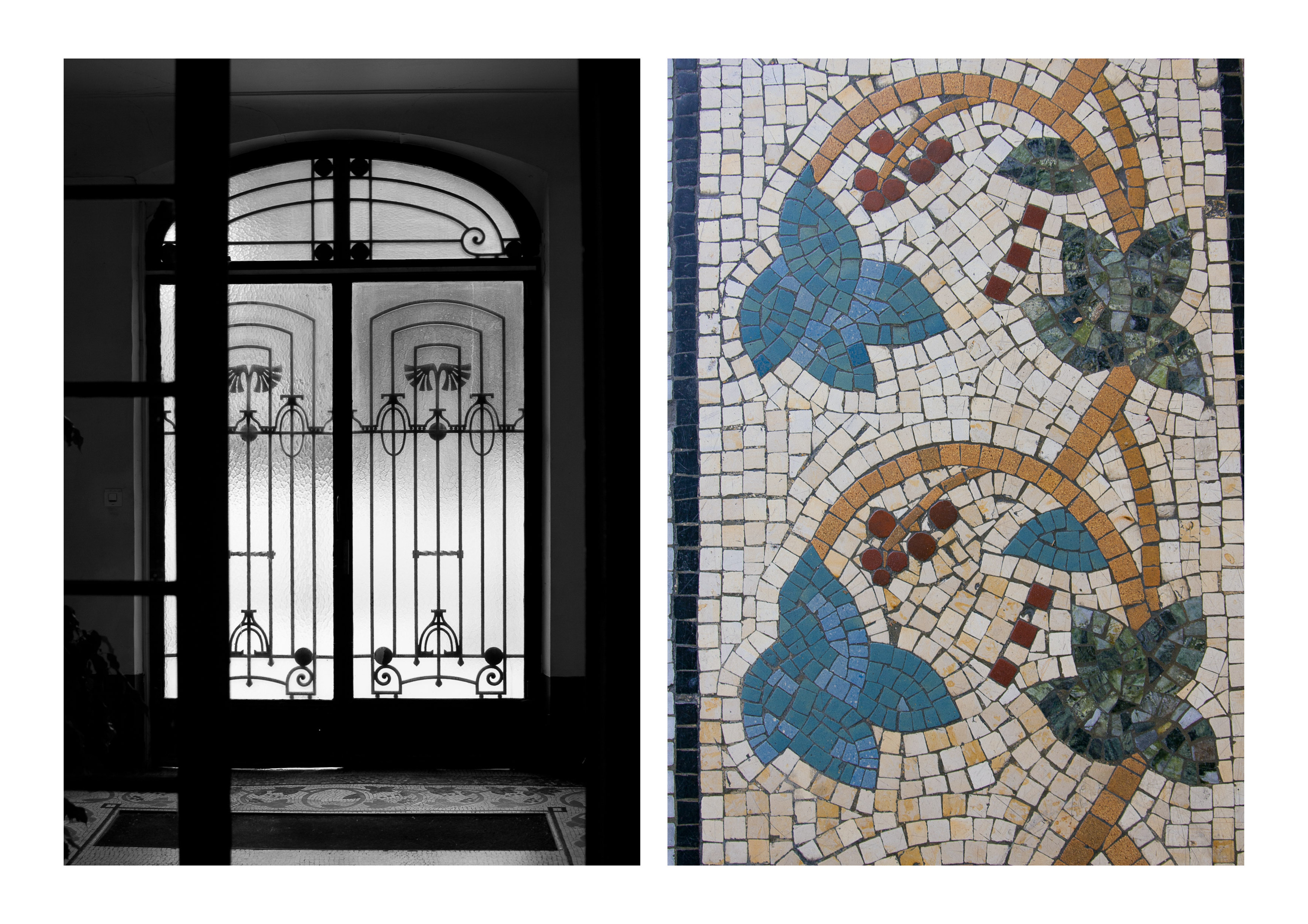 Paris - beautiful apartment building, interior details