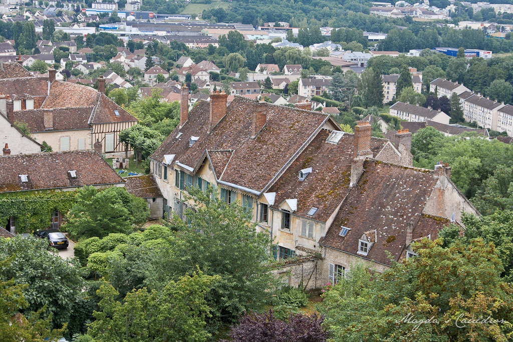 Provins - view over the city from Town of Medieval Fairs