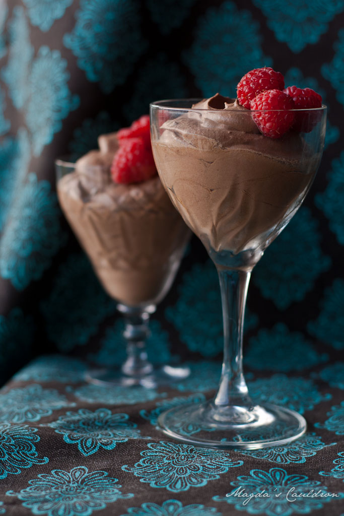 Cardamom and coffee chocolate mousse