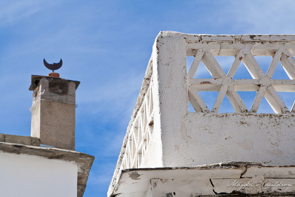 White buildings in Válor, Spain