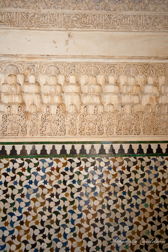 The Nasrid Palaces, Alhabra, Granada, Spain - the details