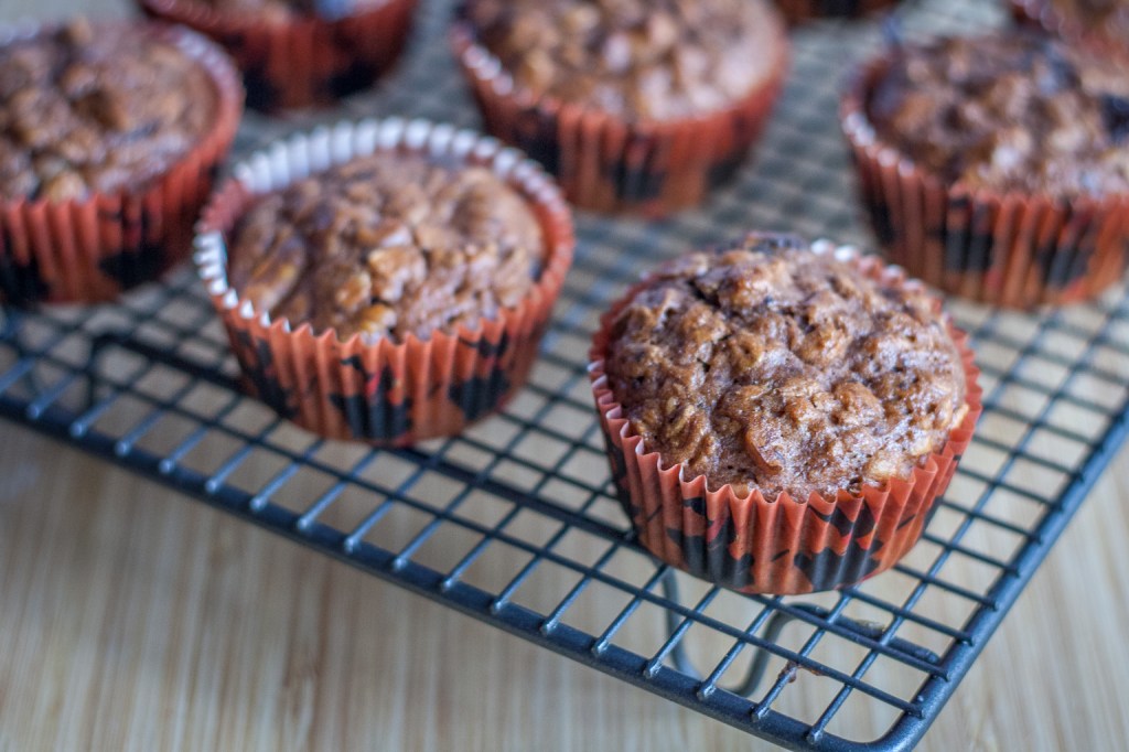 Chocolate banana muffins and hello from&nbsp;Krakow