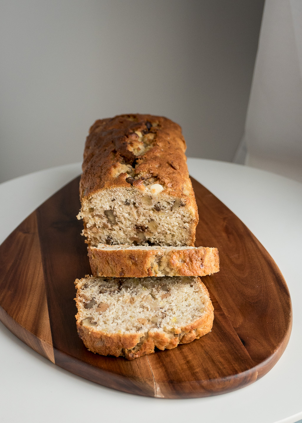Chocolate chip walnut banana bread