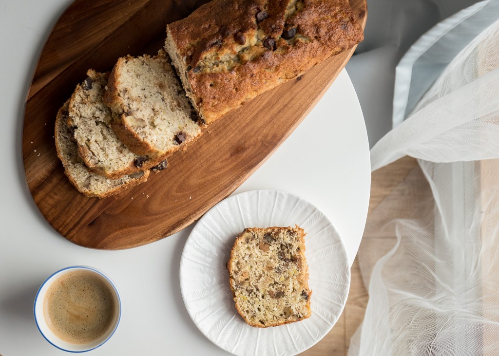 Chocolate chip walnut banana&nbsp;bread