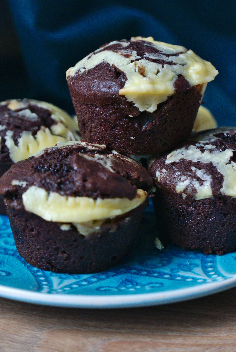 Chocolate Cheesecake Muffins