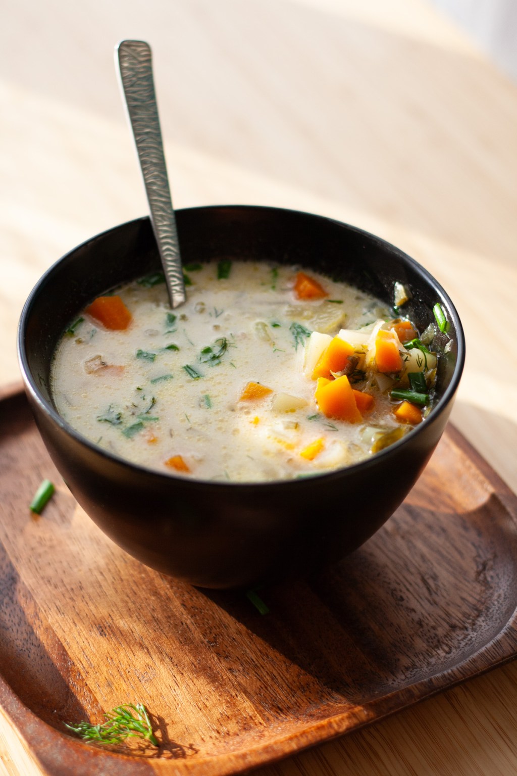 Pickled cucumber soup