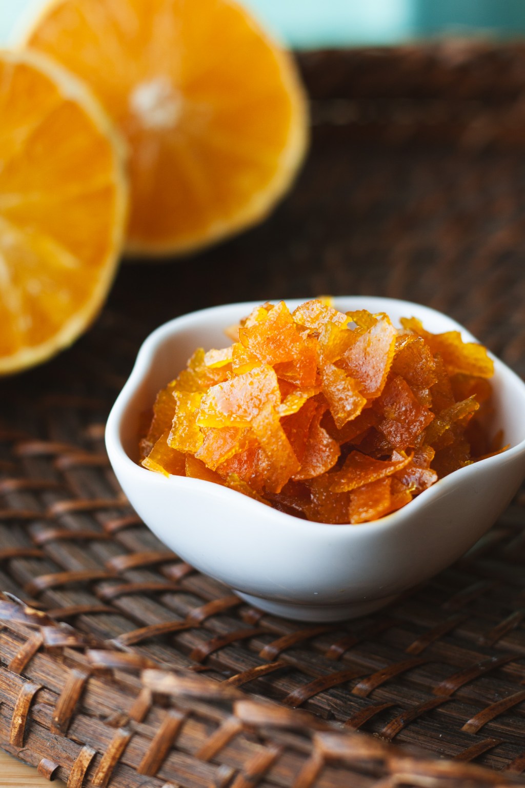 Homemade candied orange peel for&nbsp;Christmas