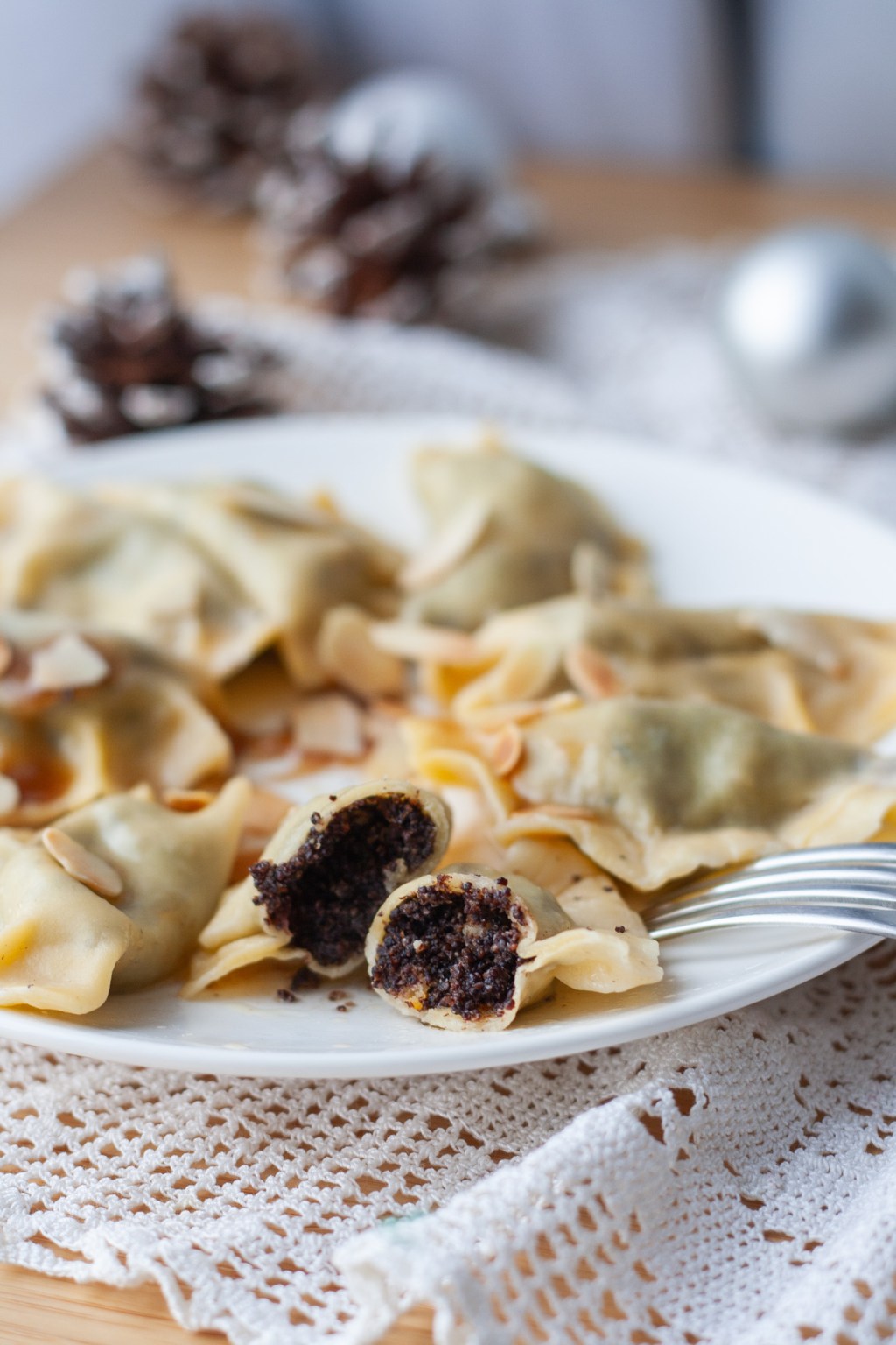 Christmas poppyseed pierogi